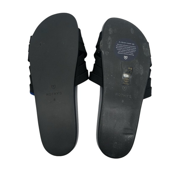 Rothy’s Slide in Black Women’s Size 8‎ New - Picture 7 of 8